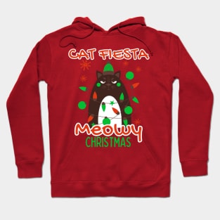 Cat fiesta meowy Christmas Hoodie